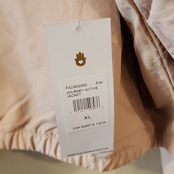 Beautiful Spiritual Gangster crop active jacket XL NWT - Picture 3 of 7